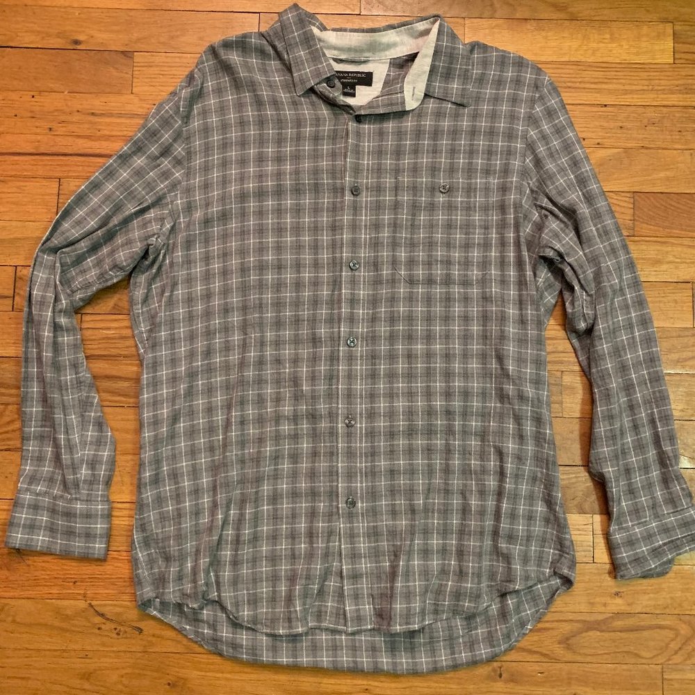Banana Republic grey flannel